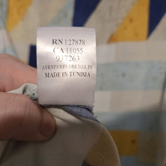 Sustainable Sleeveless Geometric Print Length Dress by Adventures Des Toiles - Picture 10 of 10